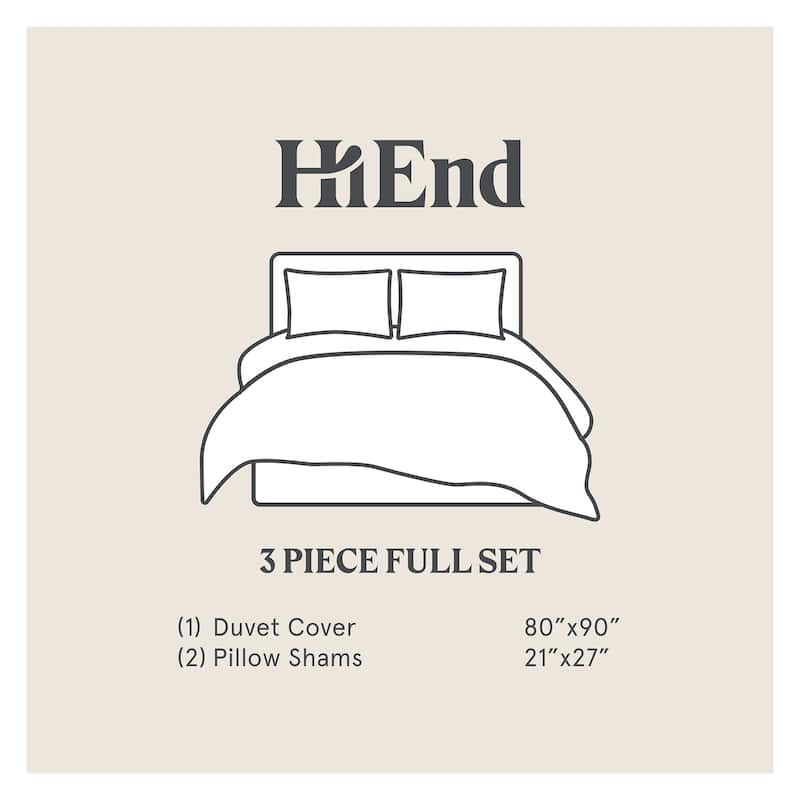 Paseo Road Clifton Brown Houndstooth Pattern Rustic Bedding 3 Piece Duvet Cover Set