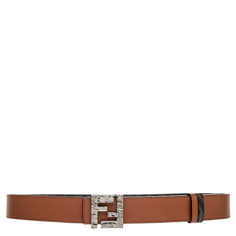Fendi Men's Reversible FF Squared Belt 1.4" Wide - 80