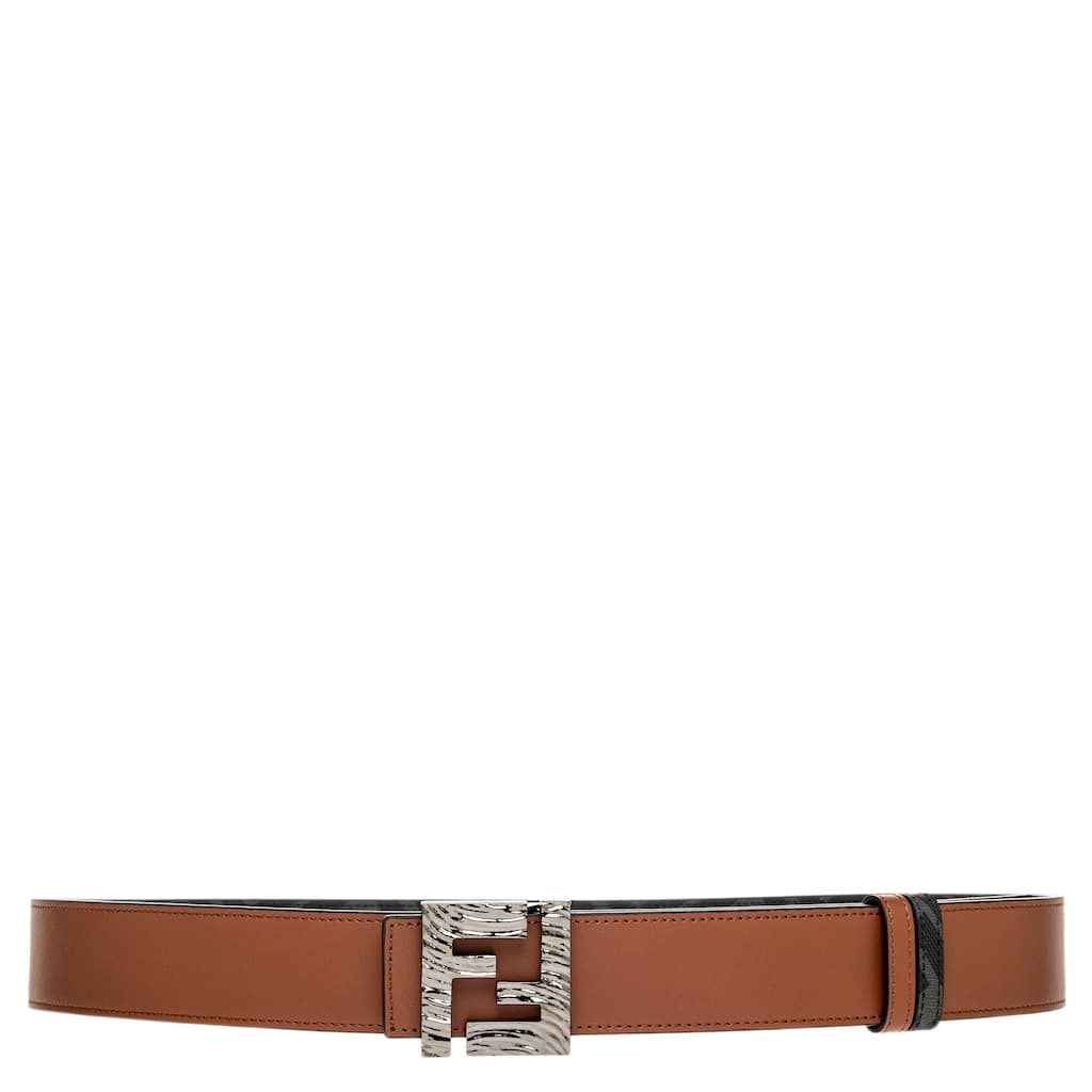 Fendi Men's Reversible FF Squared Belt 1.4" Wide