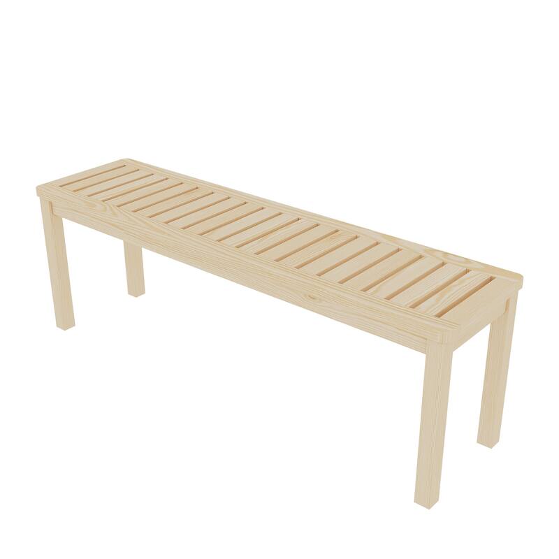 52＂Shoe Bench Solid Wood bedroom Bench Modern Design for Entryway, Hallway, Living Room, Closet, Front Door Entrance, Foyer
