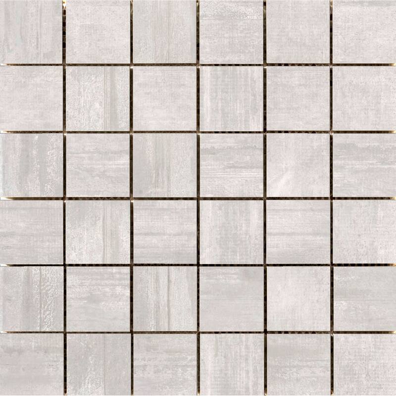 Emser Tile Hangar - Square Mosaic Wall Tile - Smooth Concrete Visual