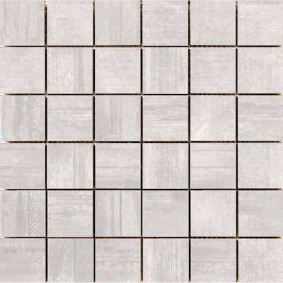 Emser Tile Hangar - Square Mosaic Wall Tile - Smooth Concrete Visual