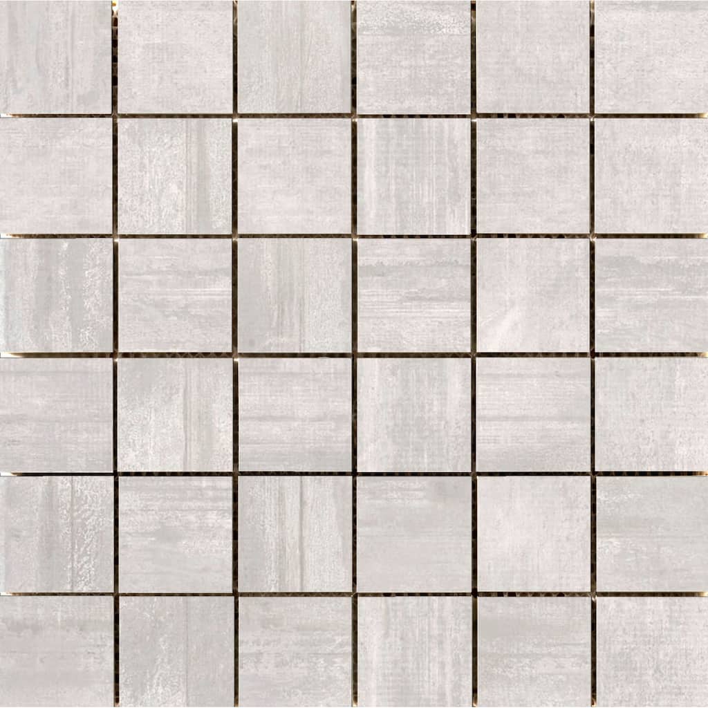 Emser Tile Hangar - Square Mosaic Wall Tile - Smooth Concrete Visual