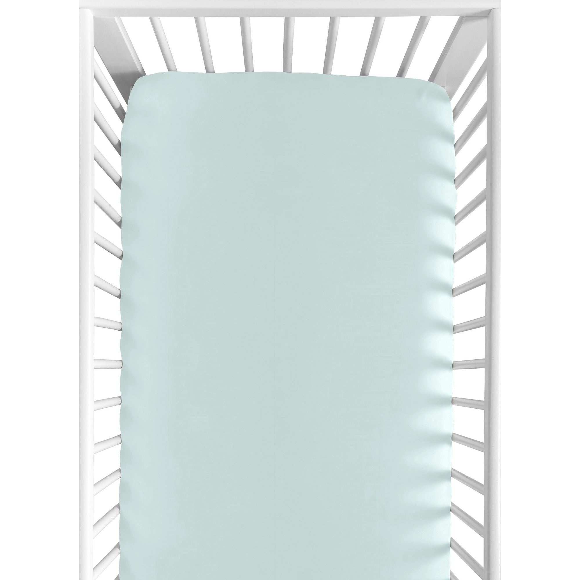 Aqua crib sheets sales