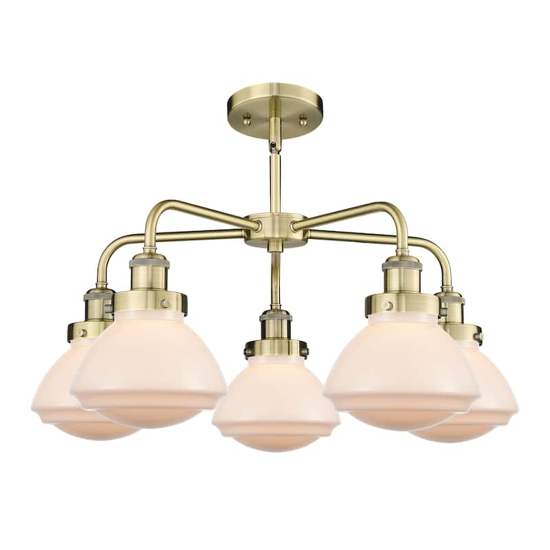 Innovations Lighting Olean - 5 Light 25" Stem Hung Chandelier