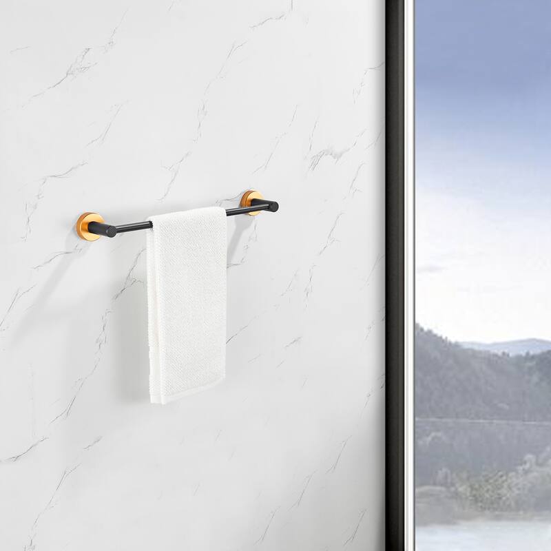 Bathroom Hardware Set, Thicken Space Aluminum 3 PCS Towel Bar Set