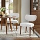 preview thumbnail 6 of 40, HULALA HOME Hipolito Mid Century Modern Ergonomic Dining Chair with Solid Wood Legs Set of 2