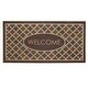 preview thumbnail 14 of 22, Mohawk Home Crosshatch Tile Welcome Entryway Door Mat - 2' x 4' Brown