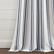 preview thumbnail 77 of 85, Lush Decor Farmhouse Stripe Yarn Dyed Cotton Window Curtain Panel Pair