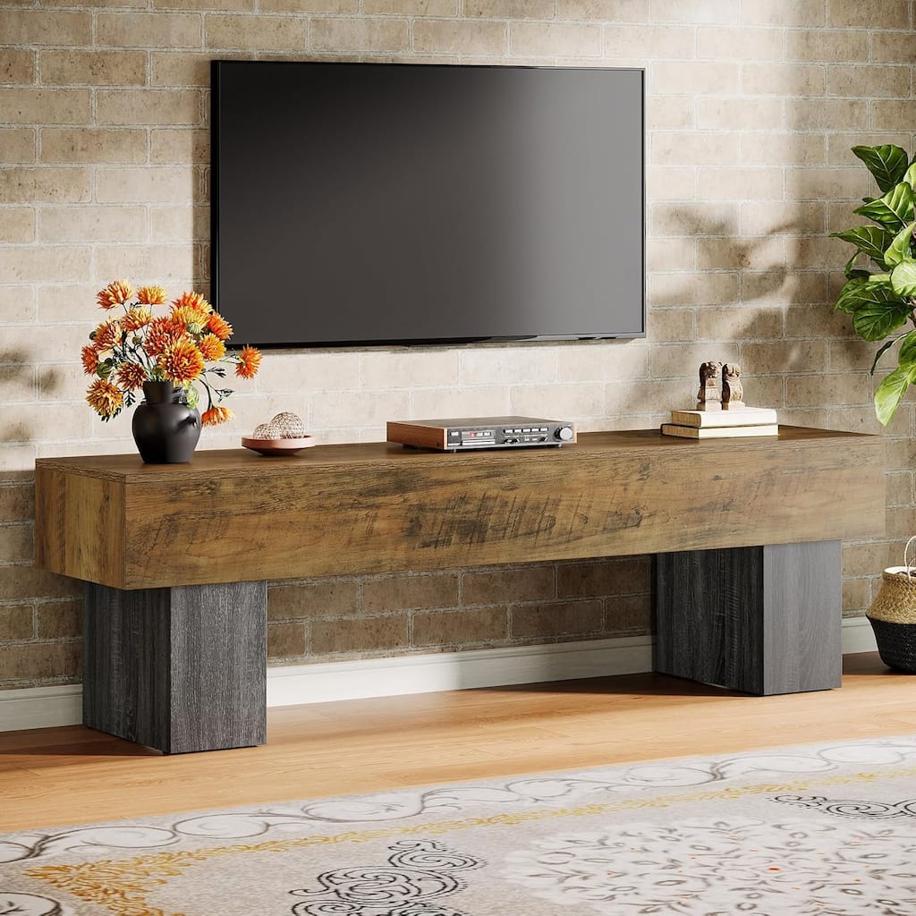 63" TV Stand, Entertainment Center for Living Room, Long Media Console Television Stands for 55/60/65 Inch TV