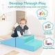 preview thumbnail 38 of 47, 2-Piece Step and Slide Climber for Infants and Toddlers Baby Soft Play Set Foam Blocks - 40" x 20" x 10" (L x W x H)