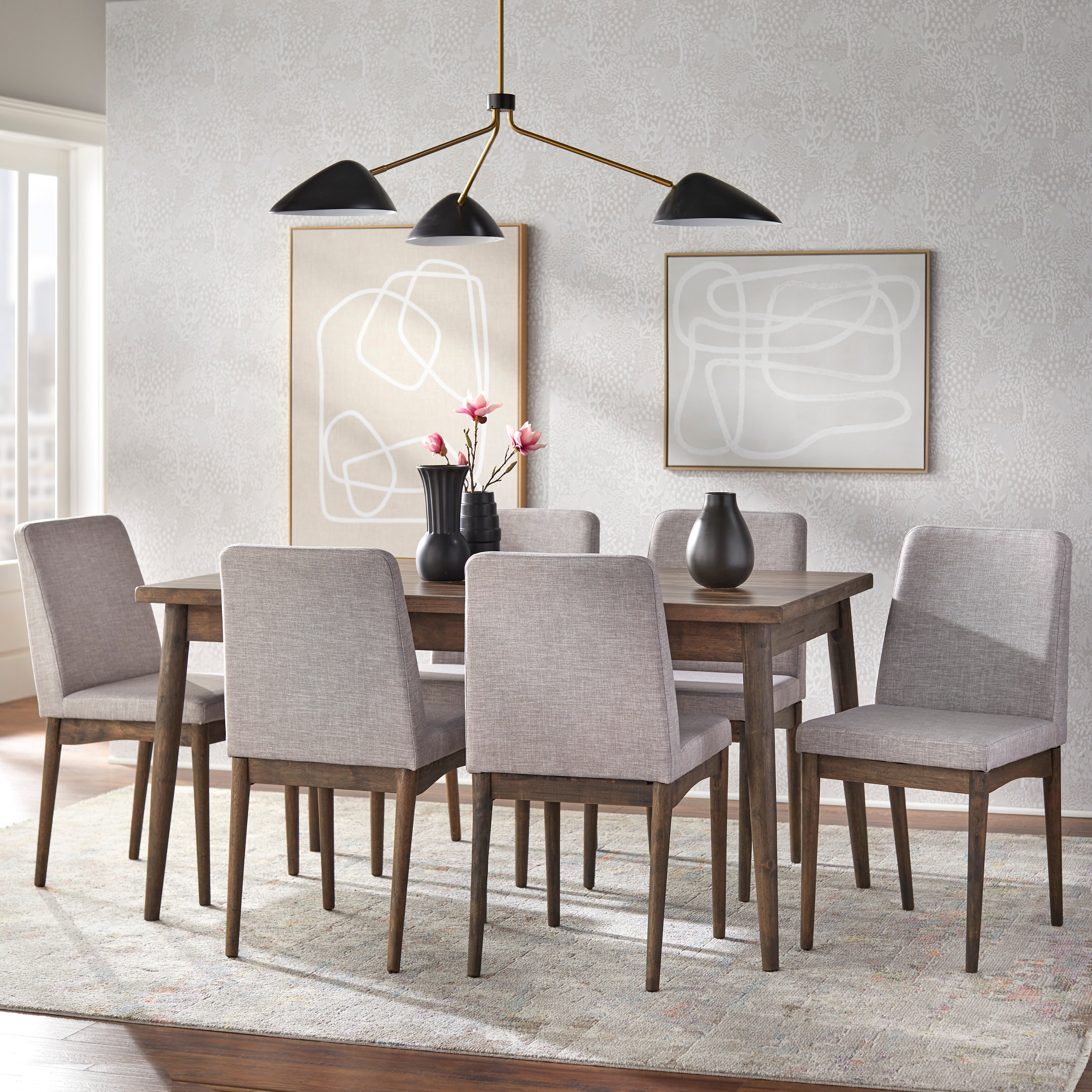 Simple Living Lulea Mid-century 7-piece Dining Set