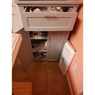 RiverRidge Somerset Collection Two-Door Floor Cabinet, Grey