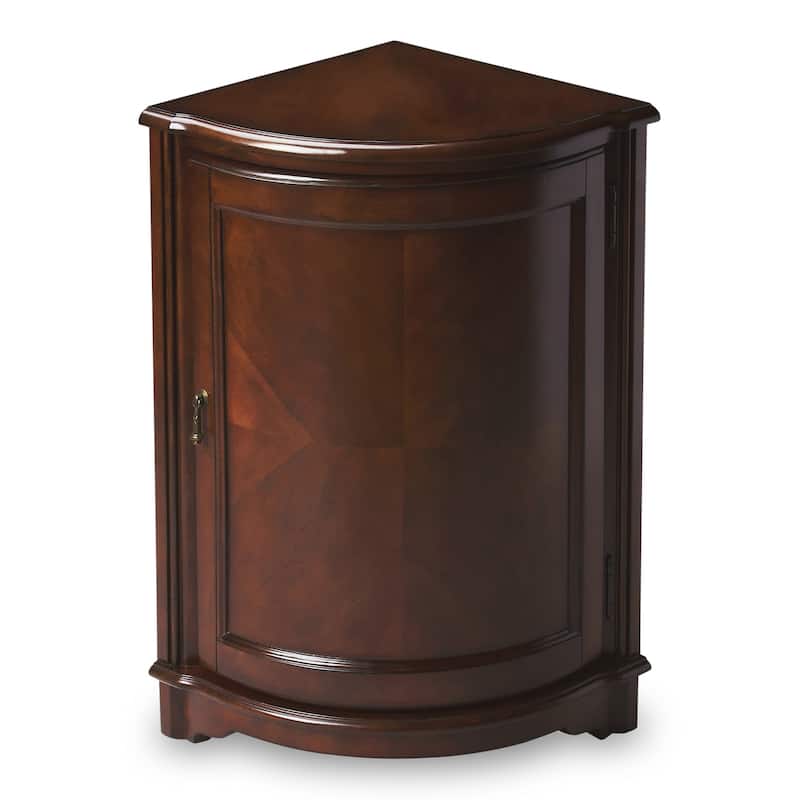 HomeRoots 23" Dark Brown Standard Accent Cabinet - 22.75