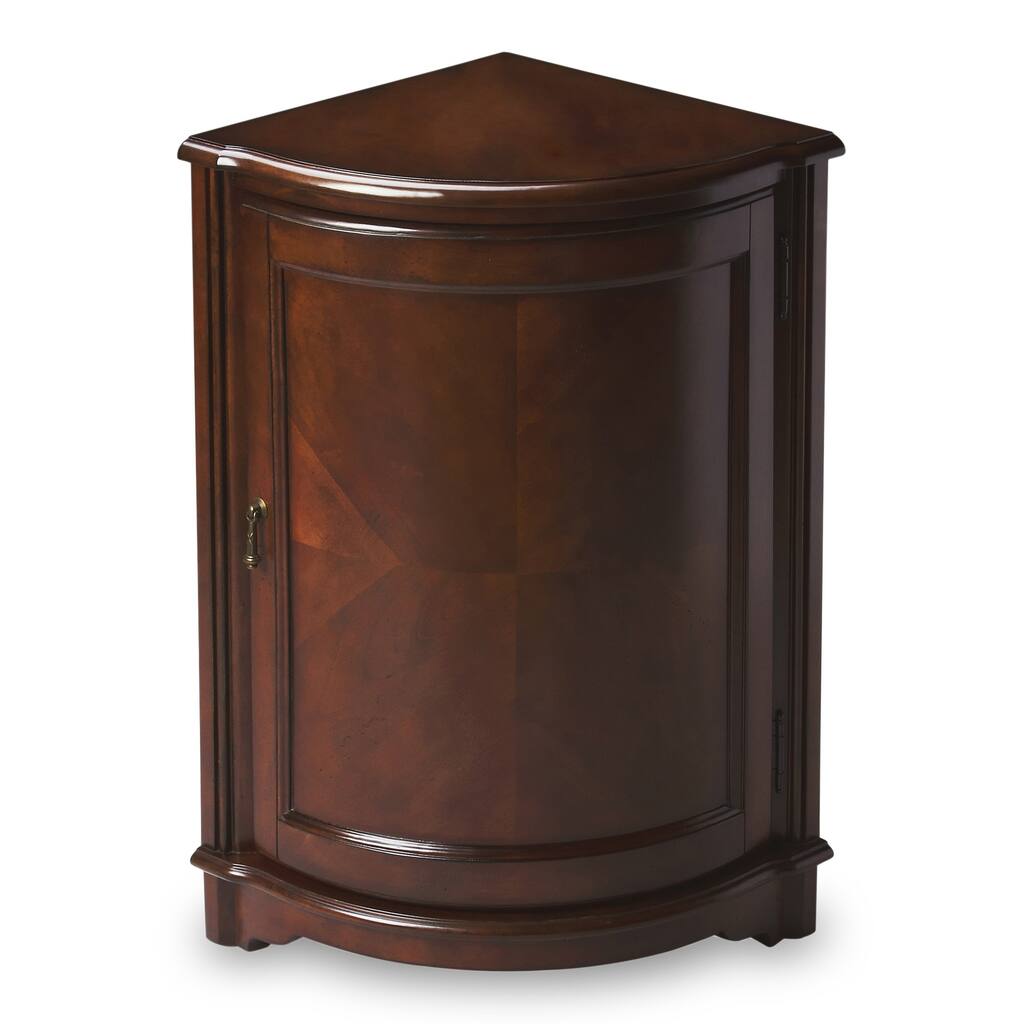HomeRoots 23" Dark Brown Standard Accent Cabinet - 22.75