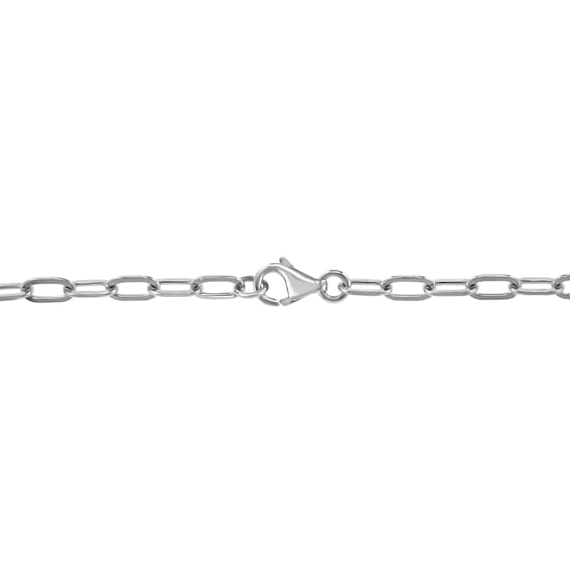 EFFY 14k White Gold Lab Grown Diamond Round Pendant Necklace