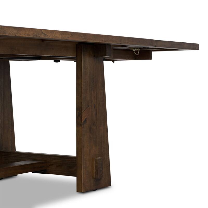 Poly & Bark Combe Solid Pine Wood Extension Dining Table (82.5" - 122")