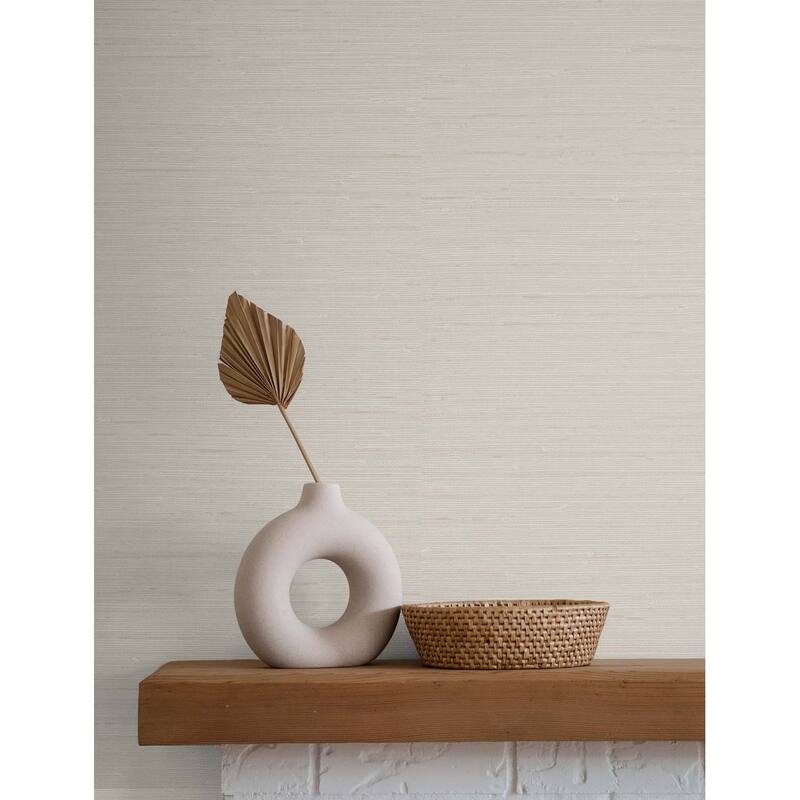Seabrook Designs Seahaven Rushcloth Embossed Vinyl Unpasted Wallpaper