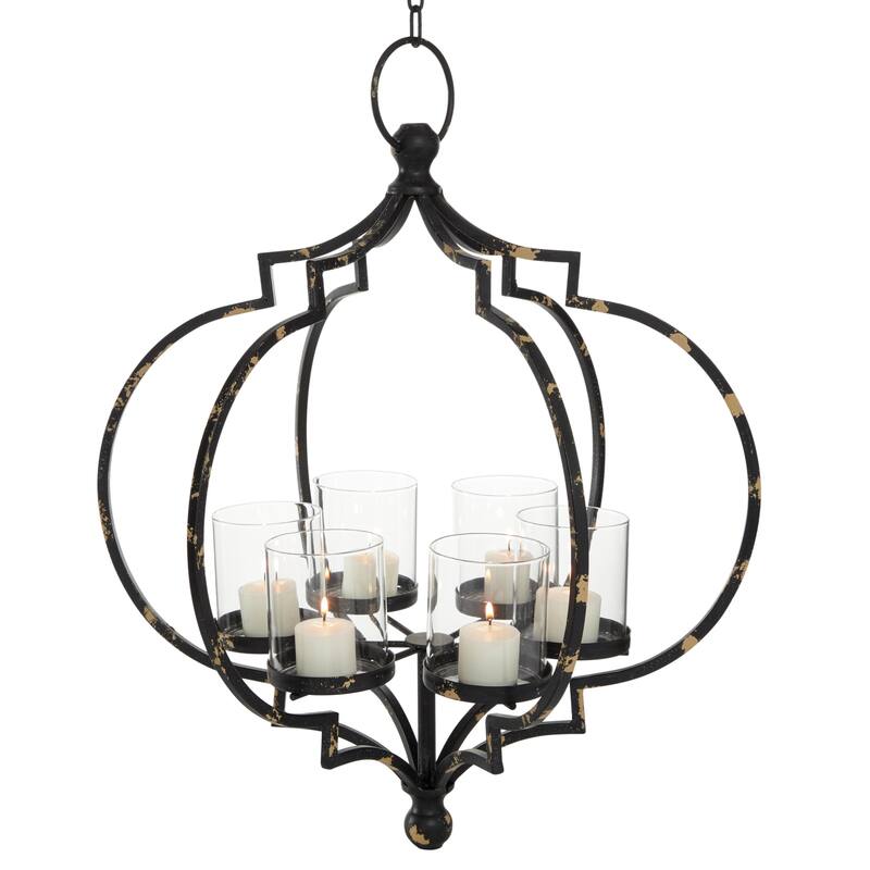Metal Candelabra - White. Black - Roche River Decor