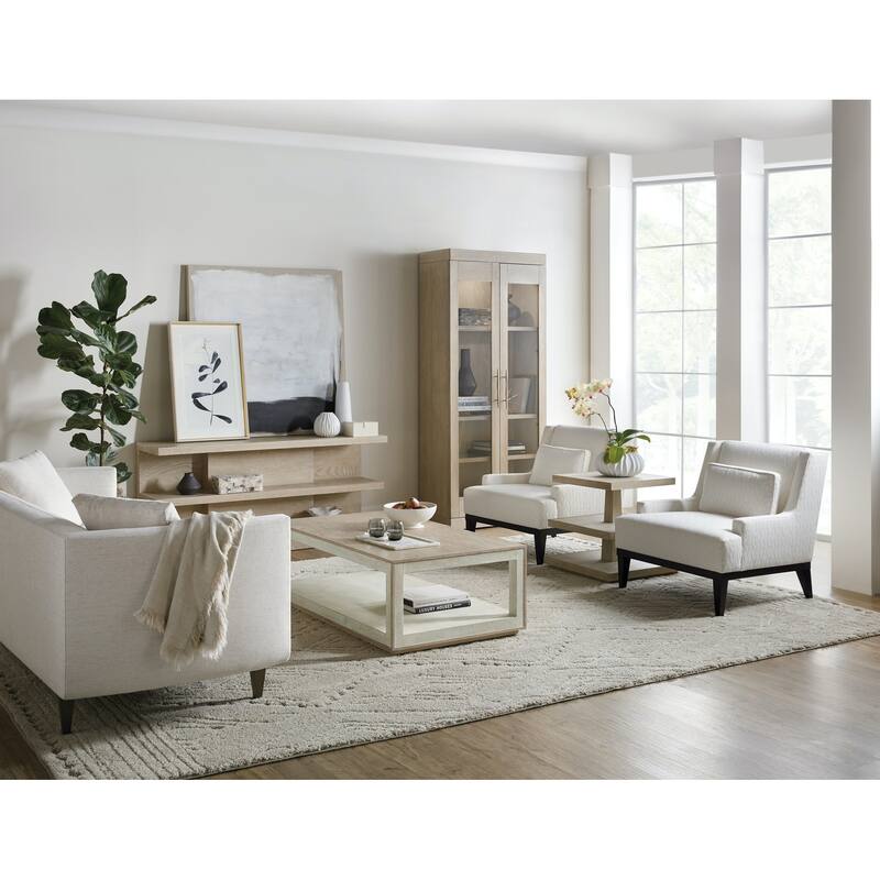 Hooker Furniture Cascade 52" Wide Casual Luxury Cocktail Coffee Table