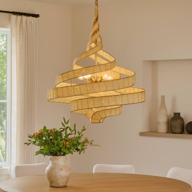 Varaluz Flow 6-Light Large Twist Pendant