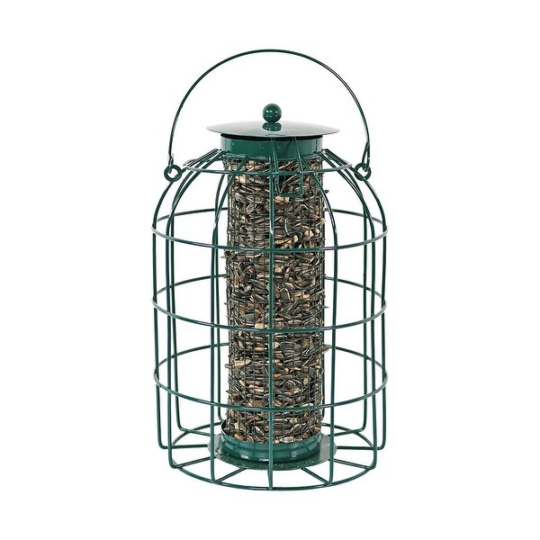 Sunnydaze Green Wire Squirrel-Proof Bird Feeder