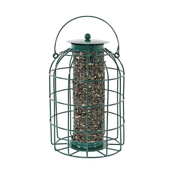 Shop Sunnydaze Green Wire Squirrel Proof Bird Feeder Overstock