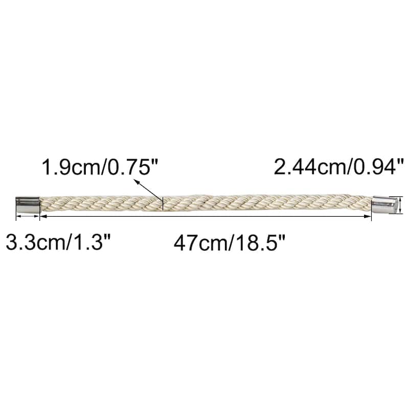 2pcs Magnetic Curtain Tieback Holdback Decorative Curtain Holders - Beige