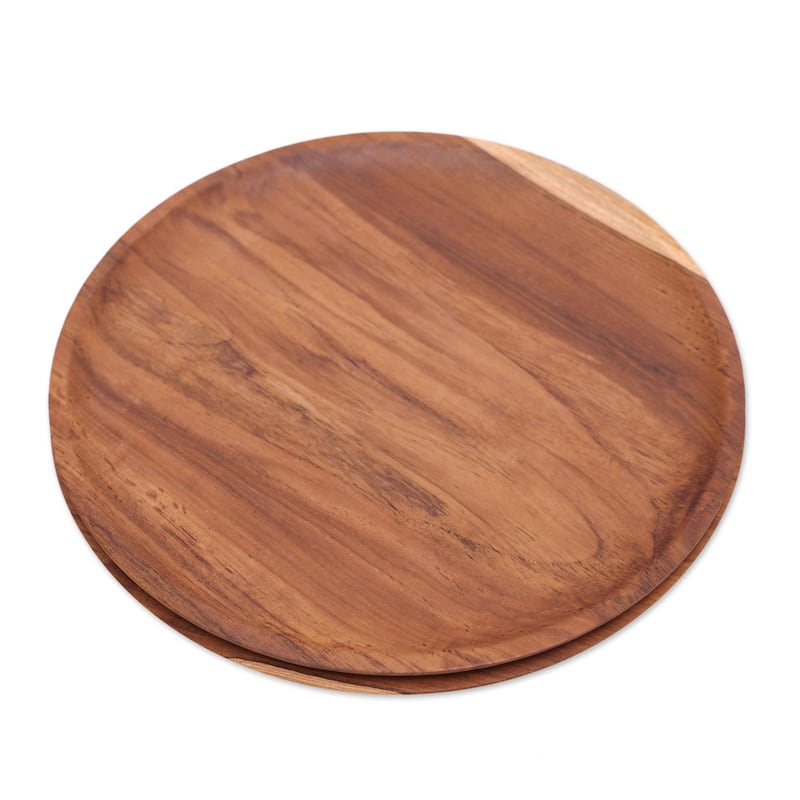 Handmade Natural Appetite Teakwood plates (Indonesia)