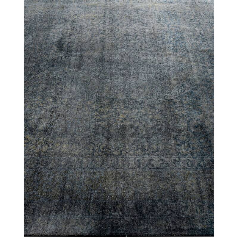 Fine Vibrance One-of-a-Kind Hand-Knotted Area Rug - Gray, 6' 3" x 9' 5" - 6' 3" x 9' 5"