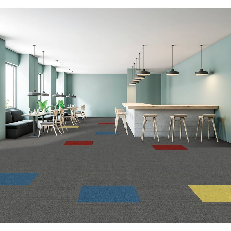 Foss Floors Accent 24"x24" Peel and Stick Indoor/Outdoor Carpet Tiles 8/Box