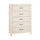 preview thumbnail 1 of 2, Westfield 5-Drawer Chest Brushed White