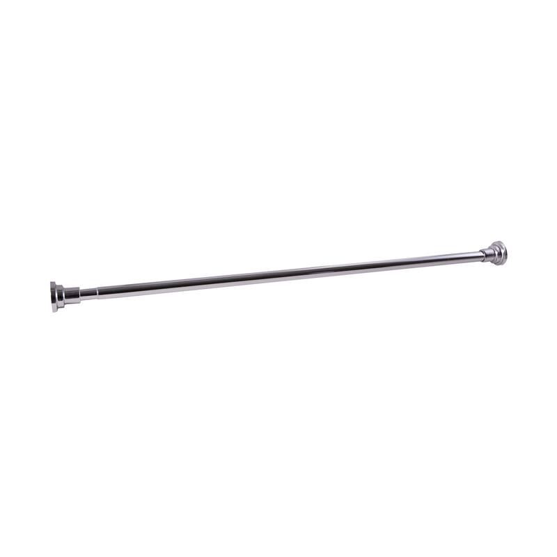 Design House 560904 Polished Chrome Classic Adjustable 42 to 72-inch Shower Rod