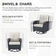preview thumbnail 58 of 68, Outdoor Swivel Rocker Chairs with Sofa Table