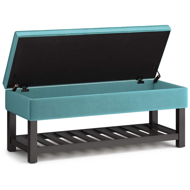 WYNDENHALL Essex 44 inch Wide Transitional Rectangle Ottoman Bench