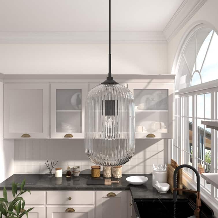 Acroma 1-light 8In Modern Farmhouse Kitchen Island Pendant Lighting - N/A