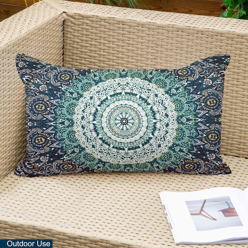 Premium Indoor/Outdoor Throw Pillows with Inserts for Patio Furniture, Chairs, and Indoor Décor |18''X18'' | 12''X20''
