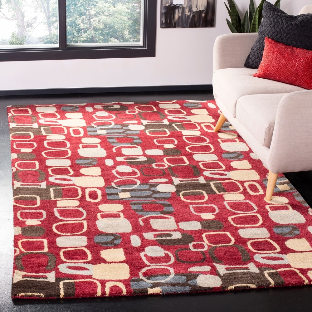 SAFAVIEH Handmade Wyndham Elaina Modern Wool Rug