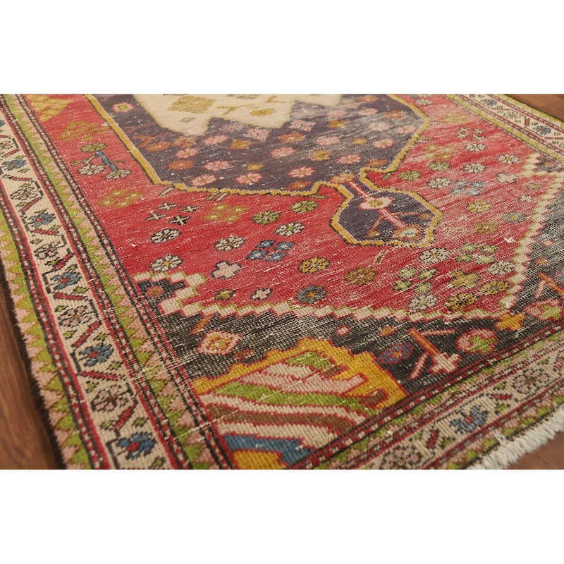 Shiraz Persian Area Rug Handmade Wool Carpet - 3'9" x 6'7"