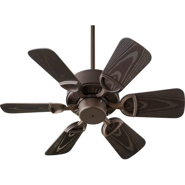 slide 1 of 1, Quorum International Estate Patio 30" 6 Blade Indoor / Outdoor Ceiling Oiled Bronze