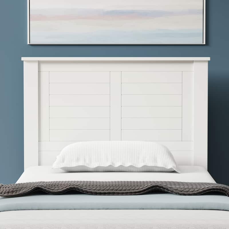 Campagne Wood Headboard - Twin - Gloss White
