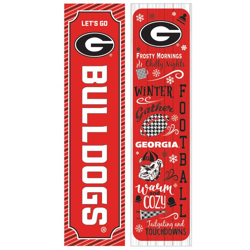 47" Double Sided Seasonal Porch Leaner, University of Georgia - 47" x 11.25"