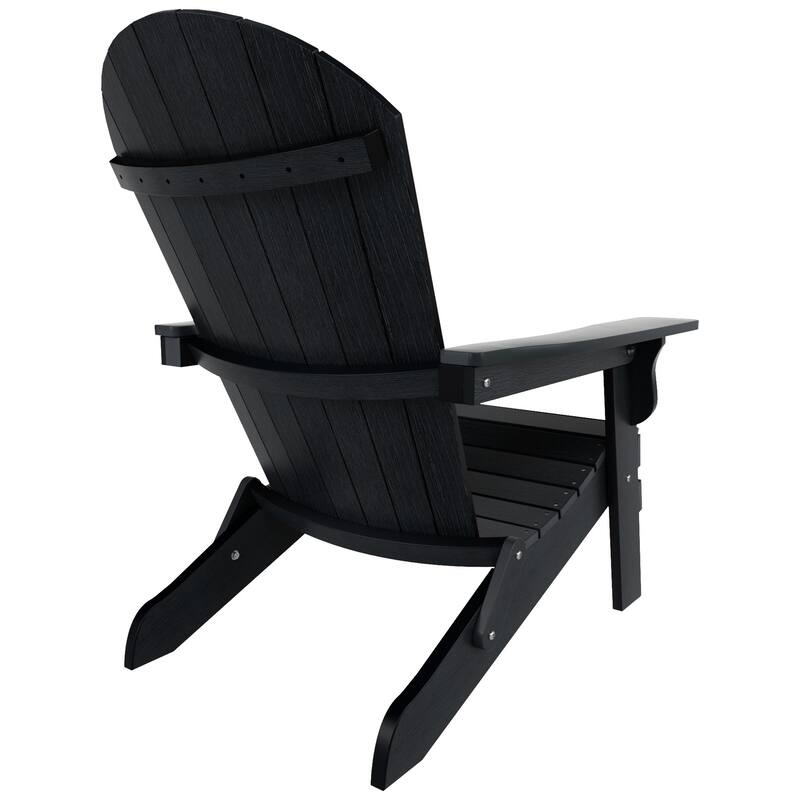 Vineyard HIPS Outdoor Folding Eco-Friendly All Weather Seashell Adirondack Chair (Set of 4)