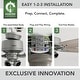 preview thumbnail 8 of 19, Hunter Gatlinburg Ceiling Fan w/ LED Light Kit, Handheld Remote - Transitional- EASY INSTALLATION