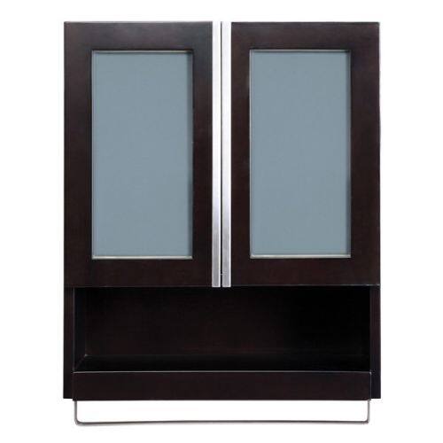 Shop Decolav 5248 Tyson 22 Wood Wall Cabinet With Inset Frosted