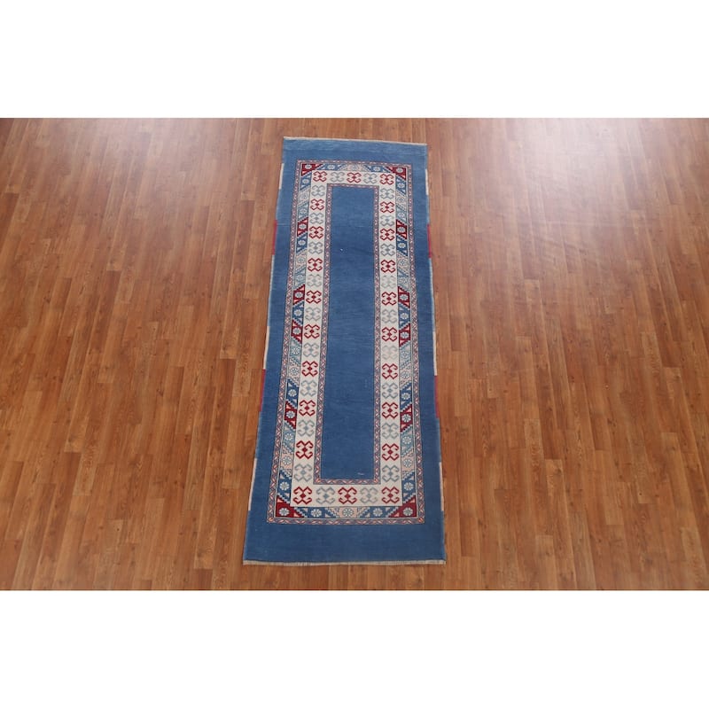 Traditional Oushak Turkish Oriental Runner Rug Handmade Wool Carpet - 2'10" x 8'0"