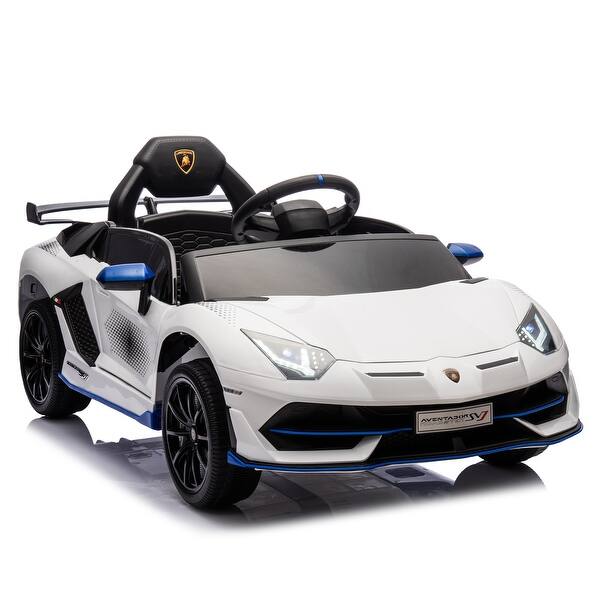 slide 2 of 80, 12V Kids Electric Ride-On Car with Remote Control, Hydraulic Doors, Bluetooth, Music, and Adjustable Volume