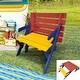 preview thumbnail 11 of 22, Kid's Multi-functional Arm Chair,table+ 2 Benches (All-in-one) Multi/Pink