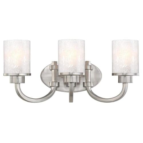 Westinghouse 6308100 Ramsgate 20" Wide 3 Light Bathroom Vanity Light with Glass Shades
