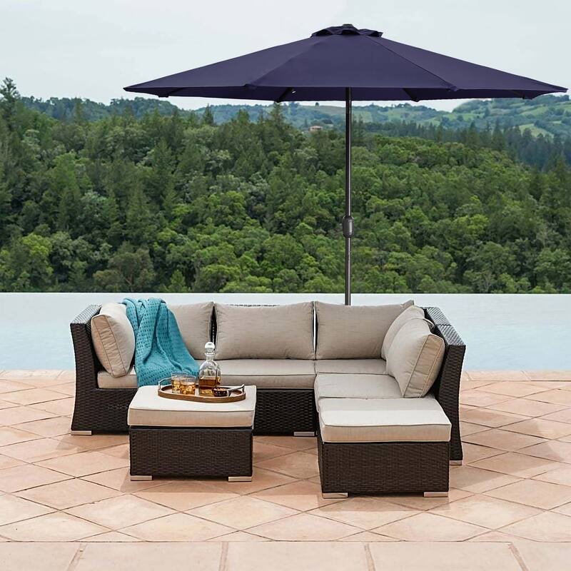 9 ft.Aluminum Market High Quality Light Tilt Patio Beach Umbrella without Base